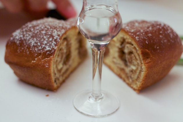 Gubana在Cividale del Friuli（一种螺旋形的蛋糕，以坚果、大枣和葡萄干填馅)