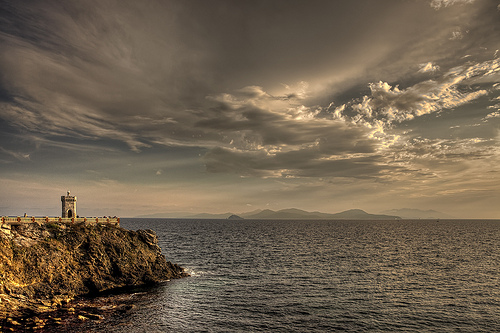 Elba岛的灯塔，Giuseppe Moscato拍摄