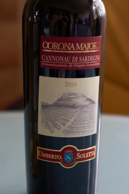 Corona Majore Cannonau di Sardegna DOC, Tenute Soletta